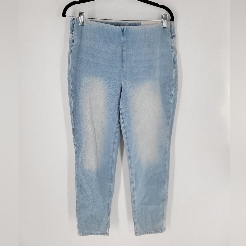 Soft Surroundings Size Petite M Denim Pull-On Blue Jeggings